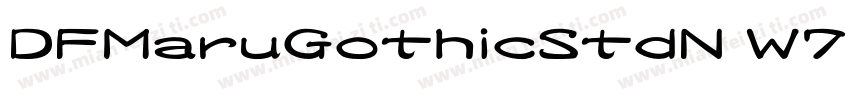 DFMaruGothicStdN W7字体转换